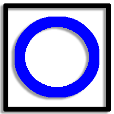 Blue oval