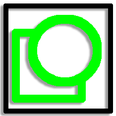 Crop green oval